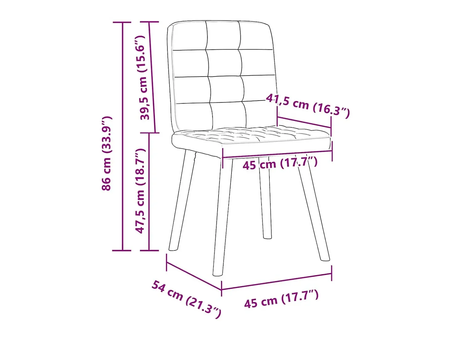 Sillas de comedor 2 unidades tela gris taupé