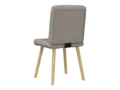 Sillas de comedor 2 unidades tela gris taupé