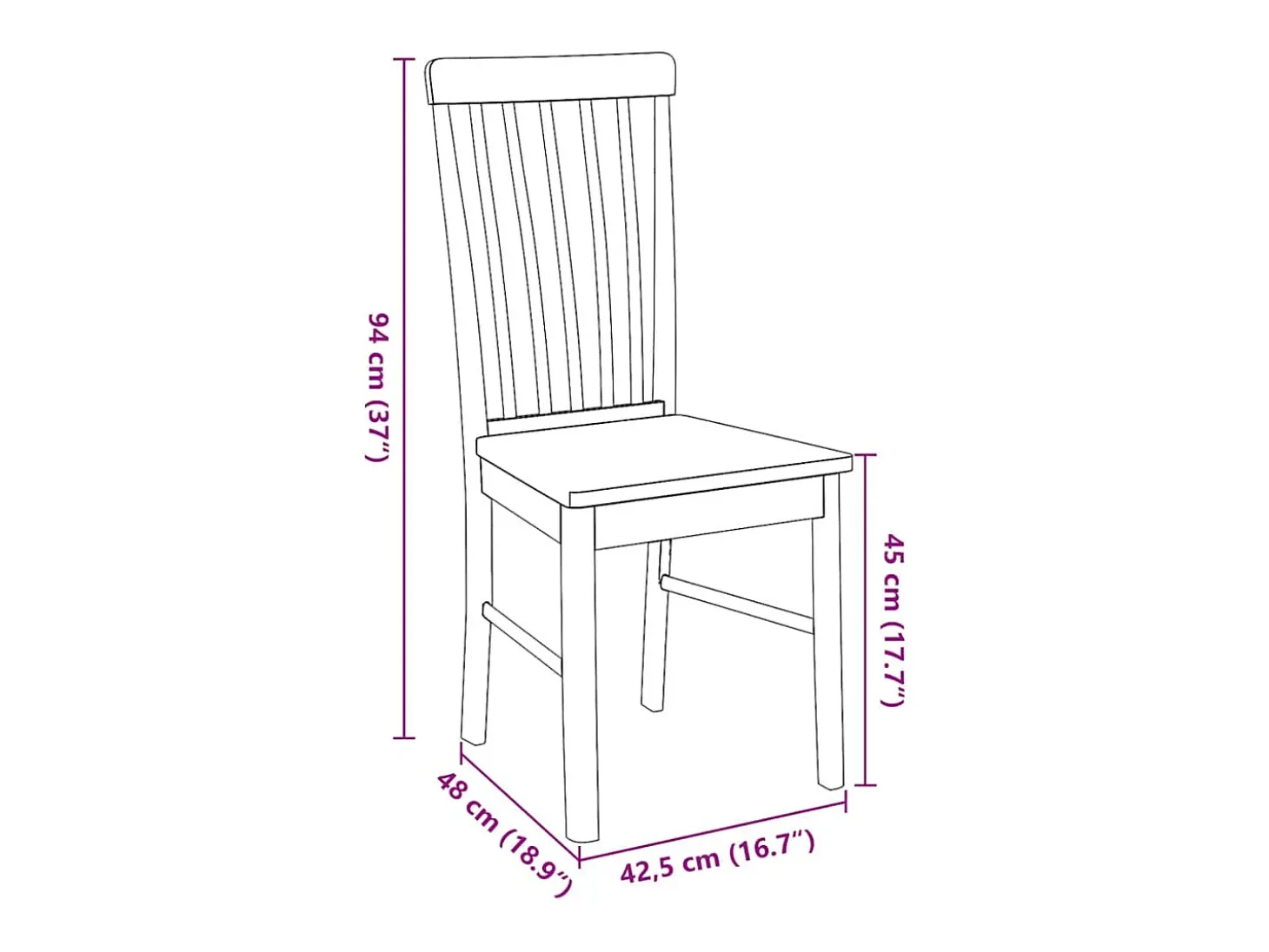 Sillas de comedor 2 unidades madera maciza de caucho blanco