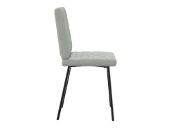 Sillas de comedor 4 unidades terciopelo gris claro