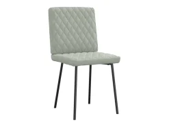 Sillas de comedor 4 unidades terciopelo gris claro