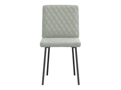 Sillas de comedor 4 unidades terciopelo gris claro
