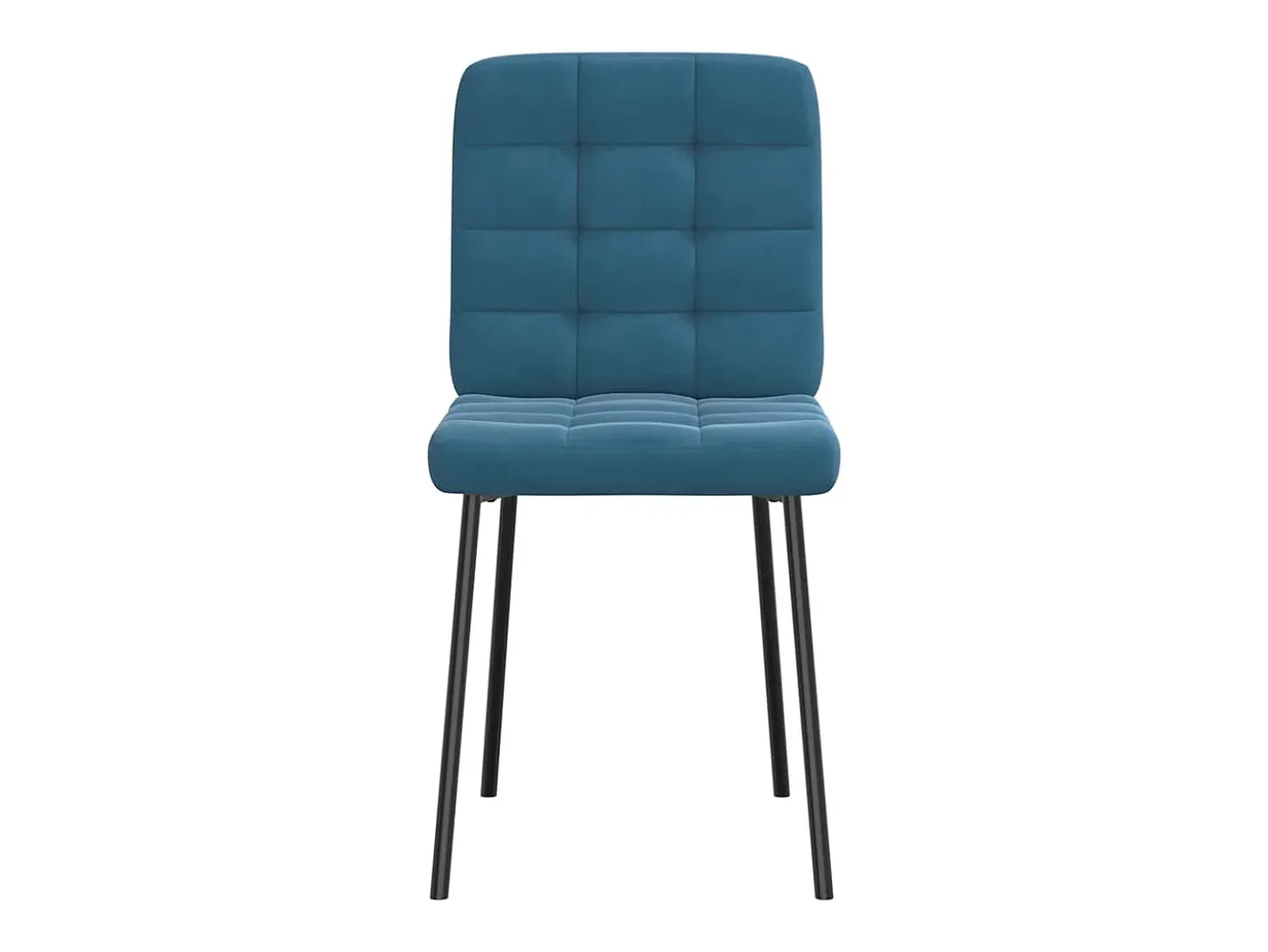 Sillas de comedor 6 unidades terciopelo azul