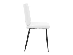 Sillas de comedor 6 unidades cuero sintético blanco