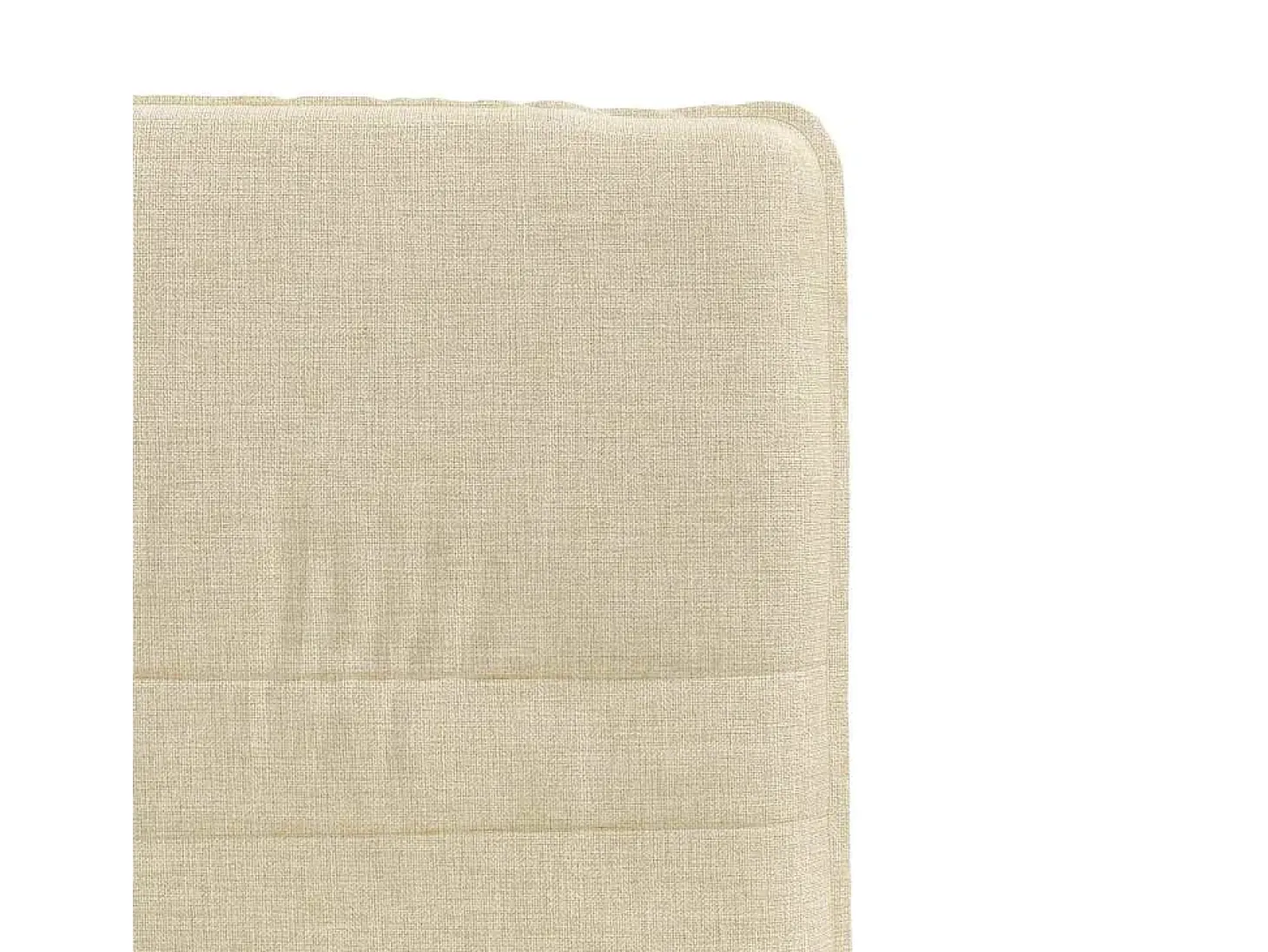 Sillas de comedor 4 unidades tela color crema