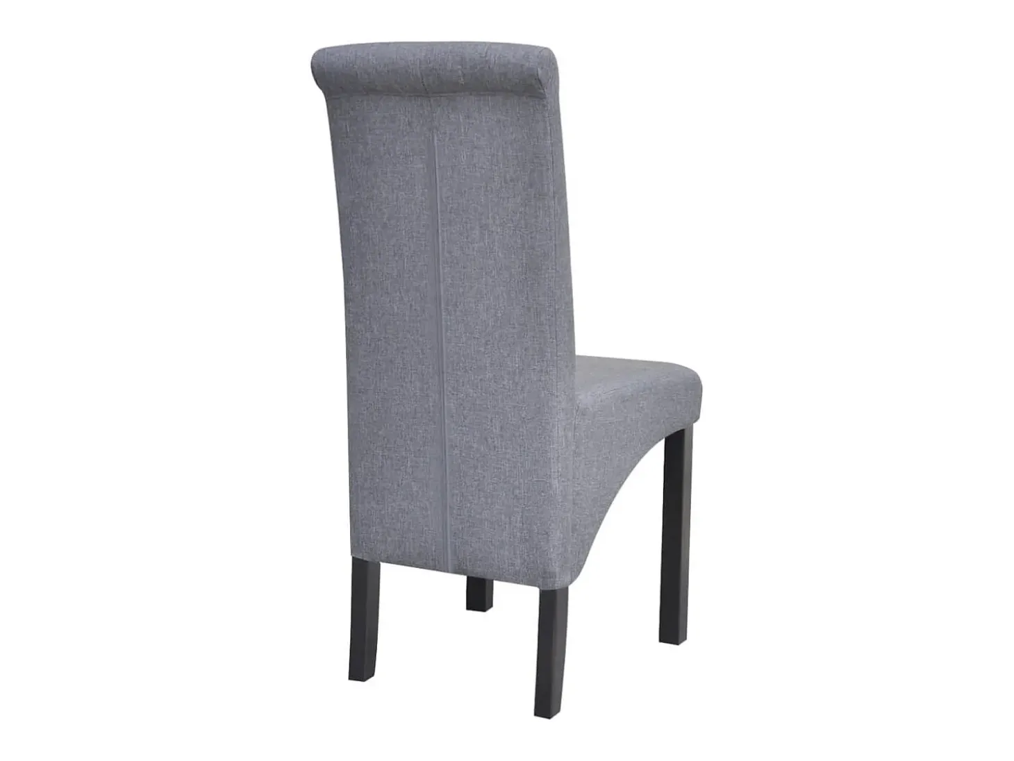 Sillas de comedor 6 unidades de tela gris claro