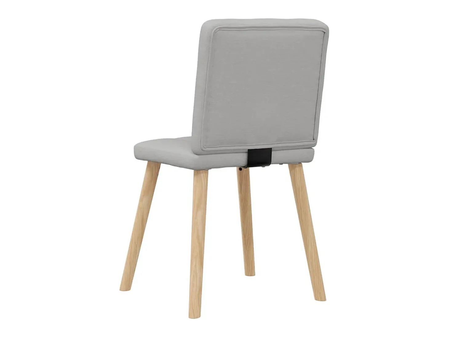 Sillas de comedor 2 unidades tela gris nube