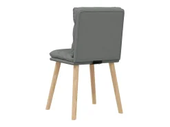 Sillas de comedor 2 unidades tela gris oscuro