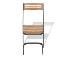 Sillas de comedor 6 unidades madera maciza de teca