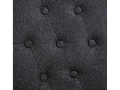 Sillas de comedor 4 unidades tela gris oscuro