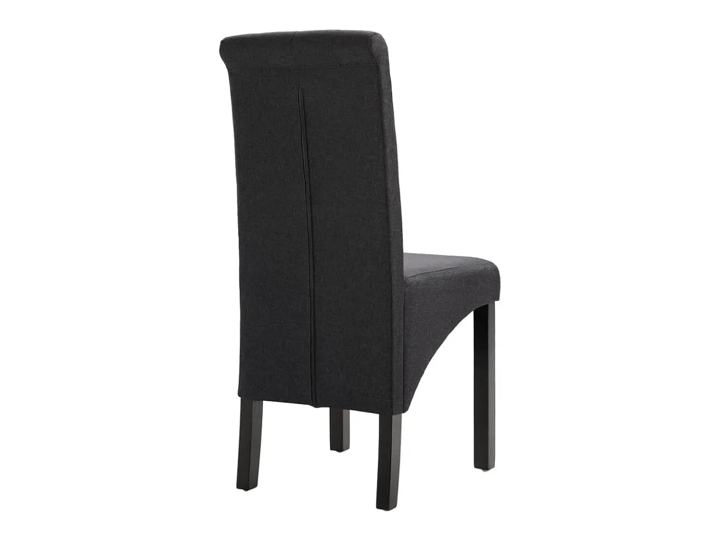 Sillas de comedor 4 unidades tela gris oscuro