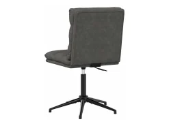 Sillas de comedor 4 unidades cuero sintético negro