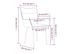 Sillas de comedor 2 unidades terciopelo rosa