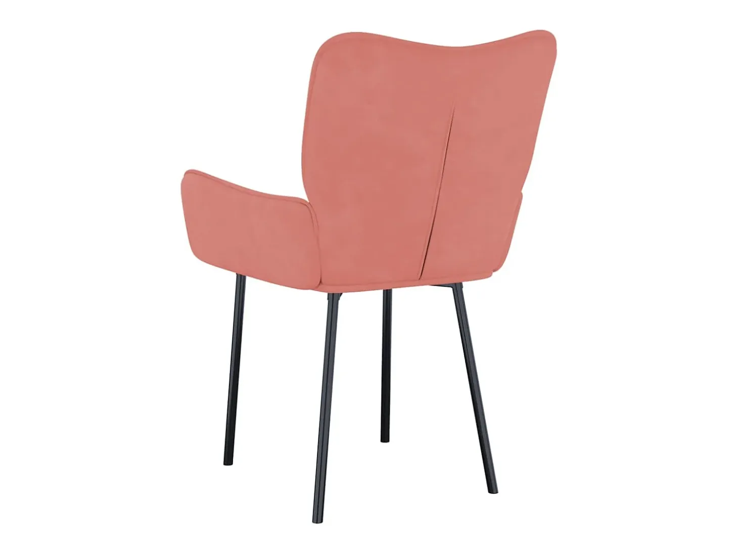 Sillas de comedor 2 unidades terciopelo rosa
