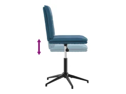 Sillas de comedor 2 unidades terciopelo azul