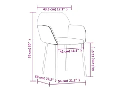 Sillas de comedor 2 unidades terciopelo amarillo