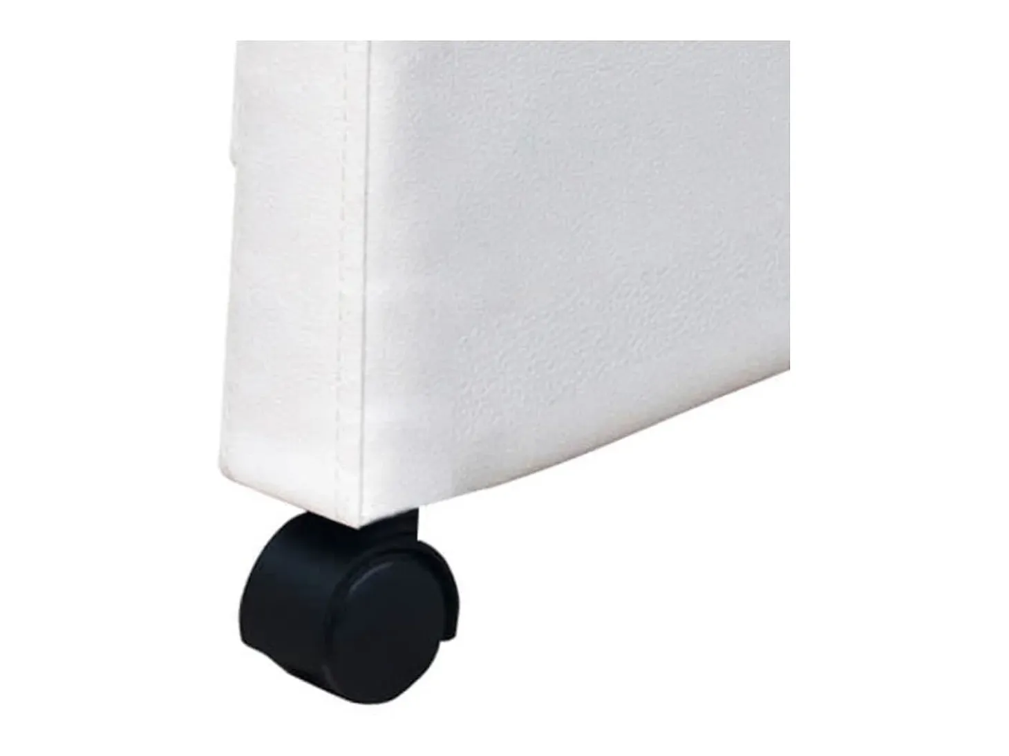 Sillas de comedor 2 unidades cuero sintético blanco