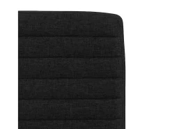 Sillas de comedor 4 unidades tela negras
