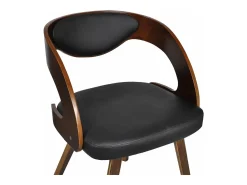 Sillas de comedor 2 unidades cuero sintético marrón