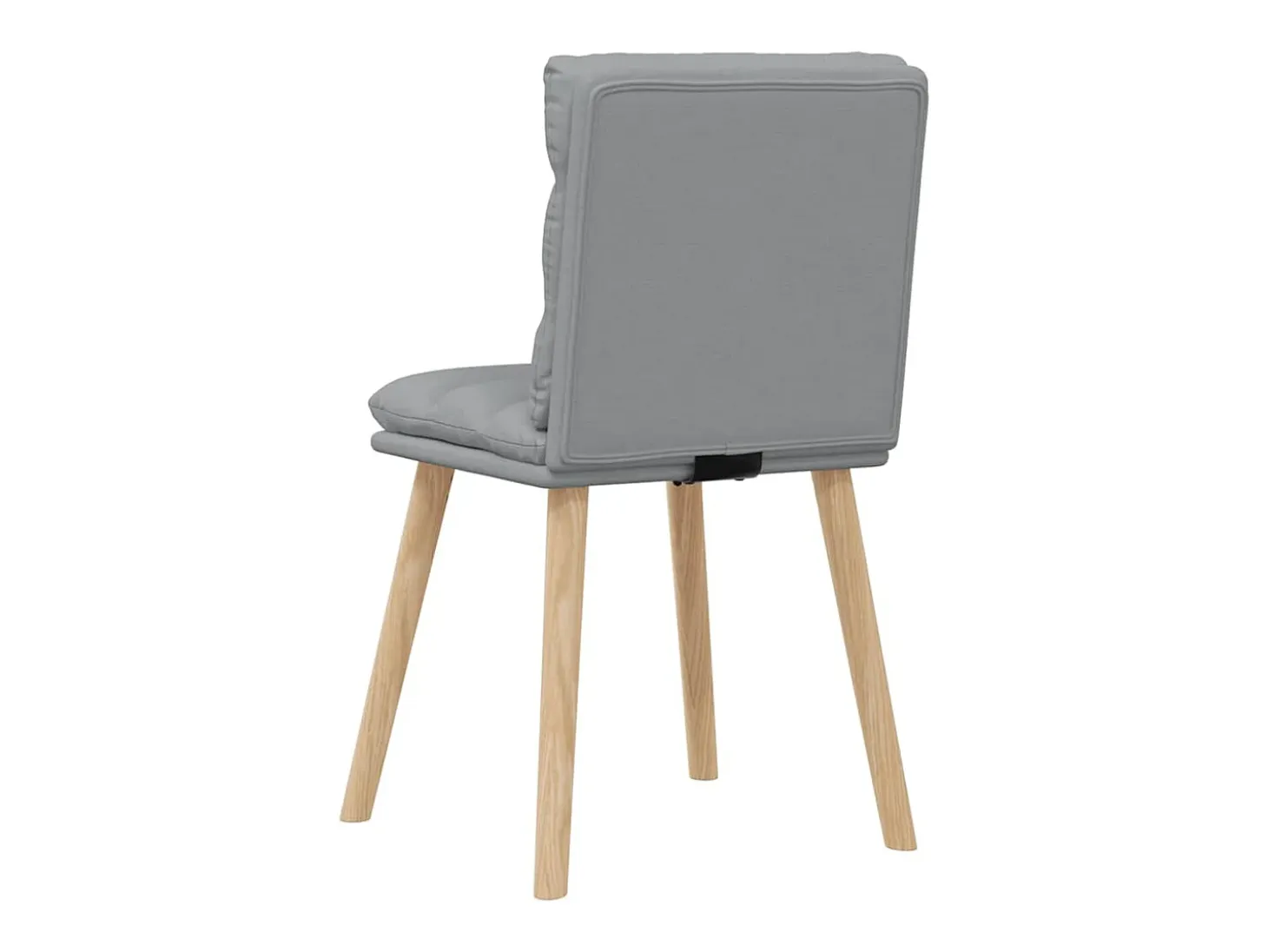 Sillas de comedor 4 unidades tela gris claro