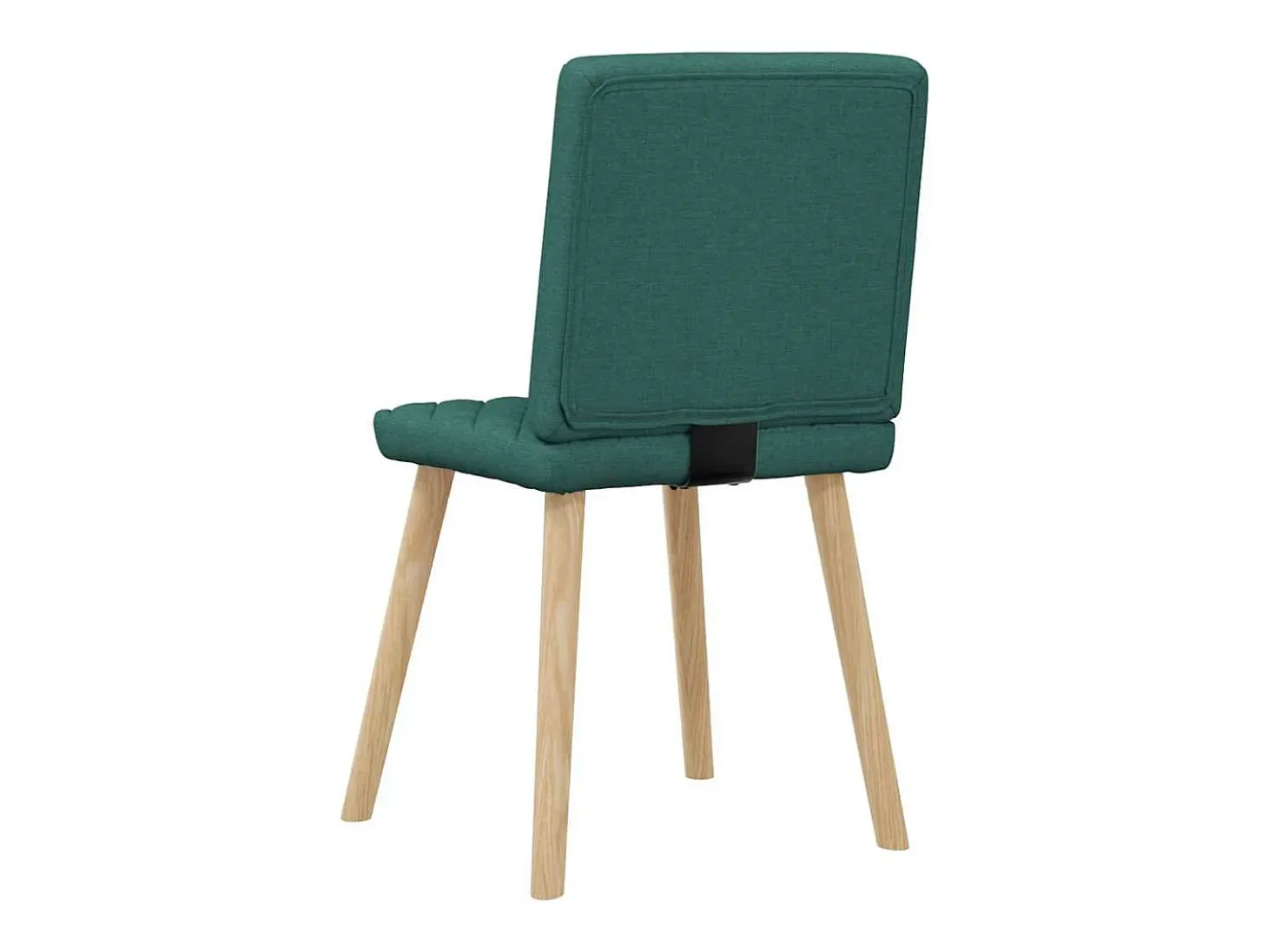 Sillas de comedor 4 unidades tela verde oscuro