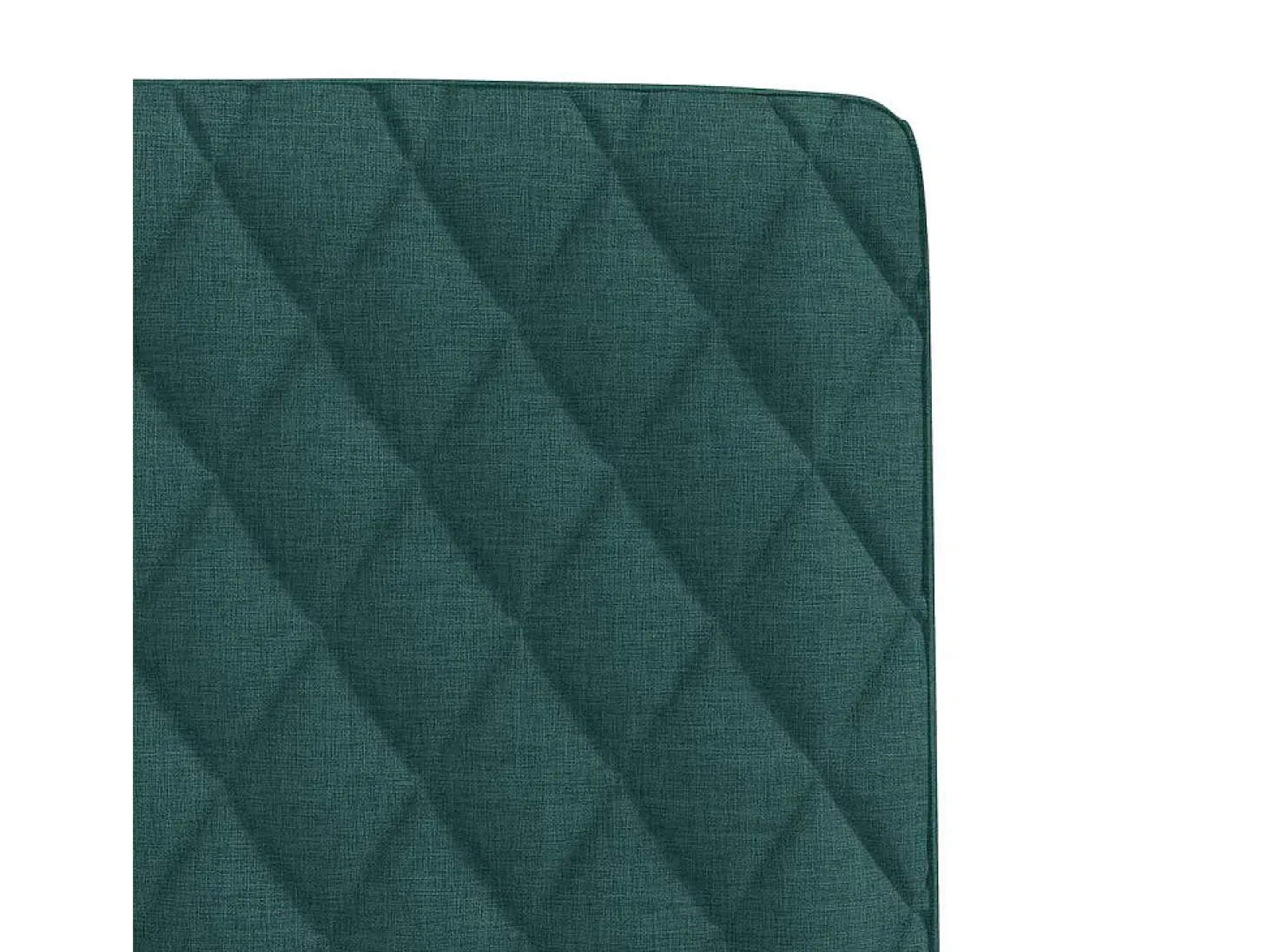 Sillas de comedor 4 unidades tela verde oscuro