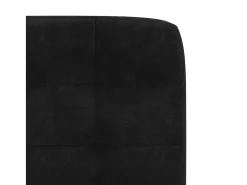 Sillas de comedor 2 unidades terciopelo negro