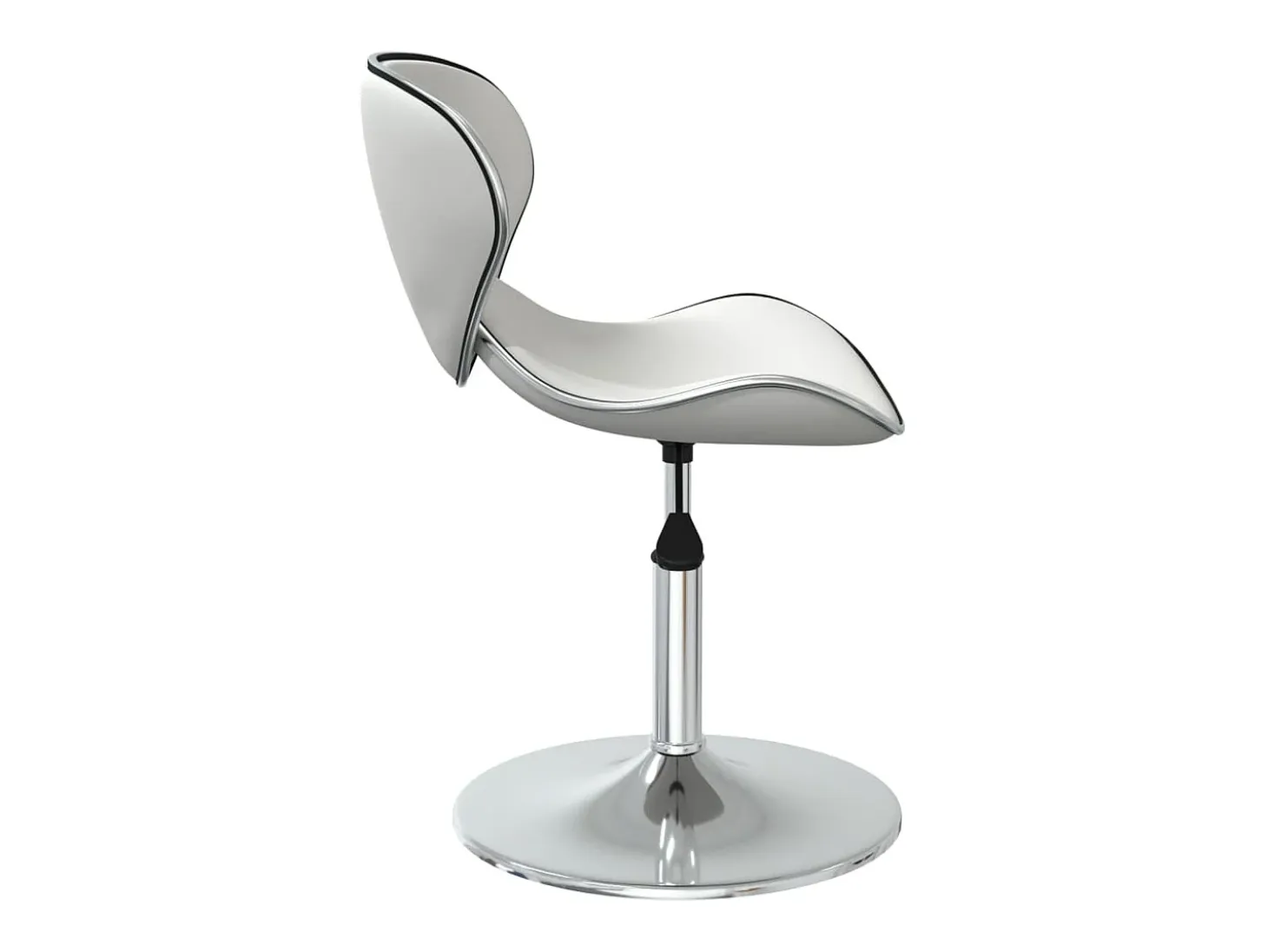 Sillas de comedor 6 unidades cuero sintético blanco