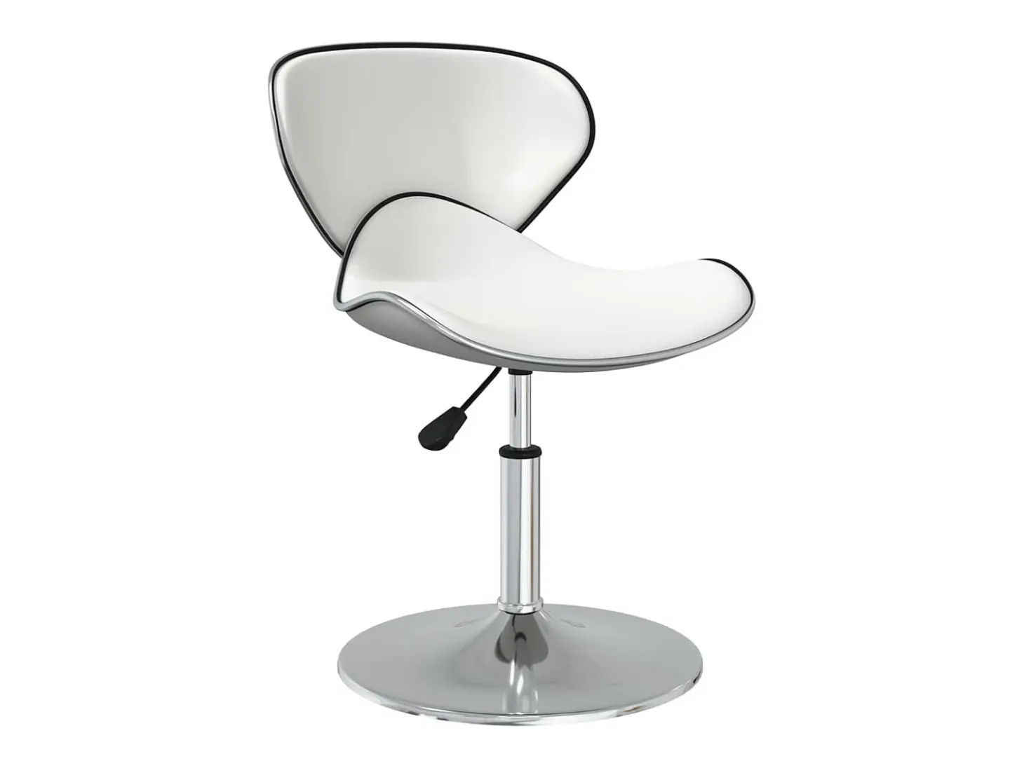 Sillas de comedor 6 unidades cuero sintético blanco