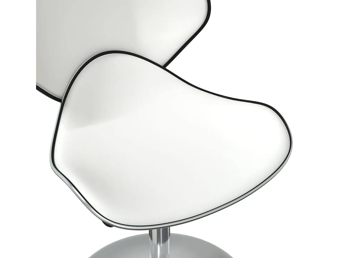 Sillas de comedor 6 unidades cuero sintético blanco