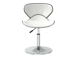 Sillas de comedor 6 unidades cuero sintético blanco