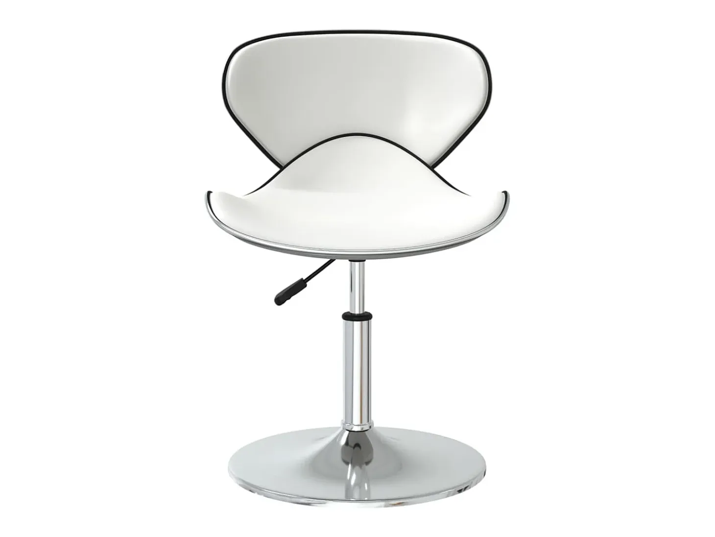 Sillas de comedor 6 unidades cuero sintético blanco