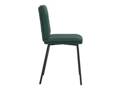 Sillas de comedor 6 unidades terciopelo verde oscuro