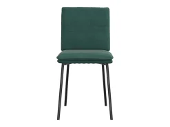 Sillas de comedor 6 unidades terciopelo verde oscuro