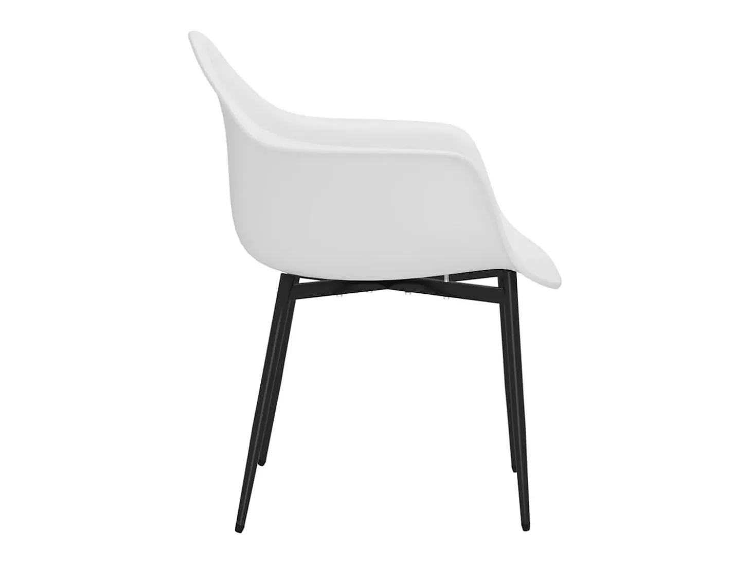Sillas de comedor 2 unidades blancas PP