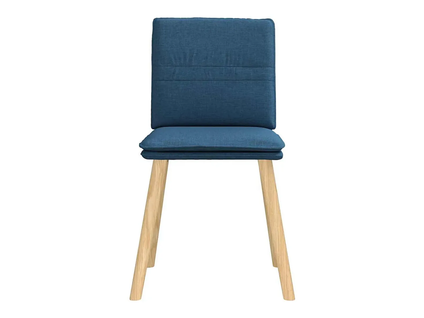 Sillas de comedor 6 unidades tela azul