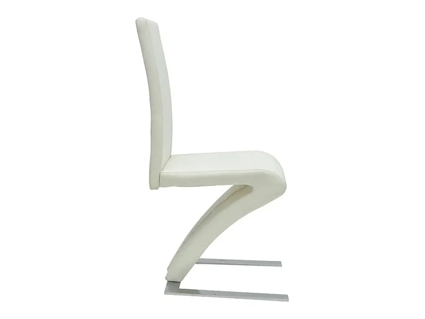 Sillas de comedor 6 unidades cuero sintético blanco