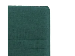 Sillas de comedor 4 unidades tela verde oscuro