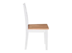 Sillas de comedor 2 unidades madera maciza de caucho blanco