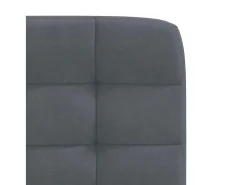 Sillas de comedor 2 unidades terciopelo gris oscuro