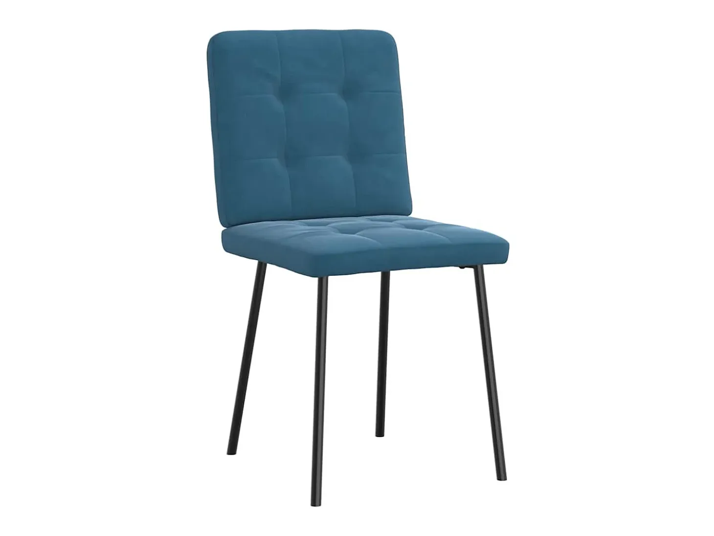 Sillas de comedor 6 unidades terciopelo azul