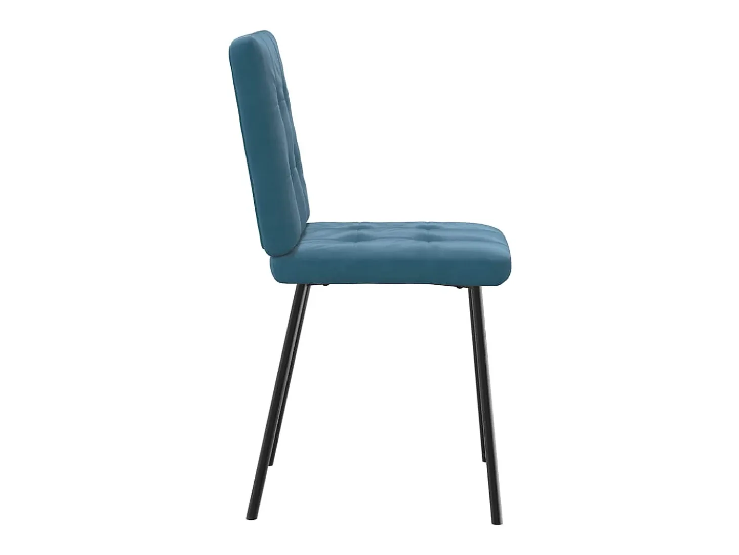 Sillas de comedor 6 unidades terciopelo azul