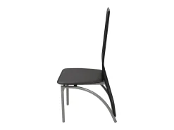 Sillas de comedor 6 unidades cuero sintético negro
