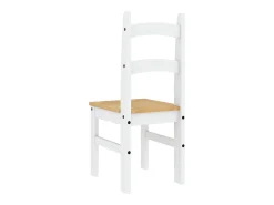 Sillas de comedor 2 unidades madera maciza pino blanco 40x46x99 cm