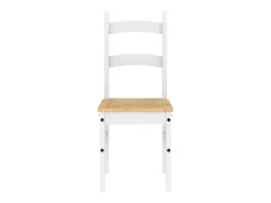 Sillas de comedor 2 unidades madera maciza pino blanco 40x46x99 cm