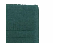 Sillas de comedor 6 unidades tela verde oscuro