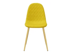 Sillas de comedor 6 unidades terciopelo amarillo mostaza