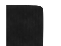 Sillas de comedor 4 unidades terciopelo negro