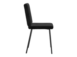 Sillas de comedor 4 unidades terciopelo negro