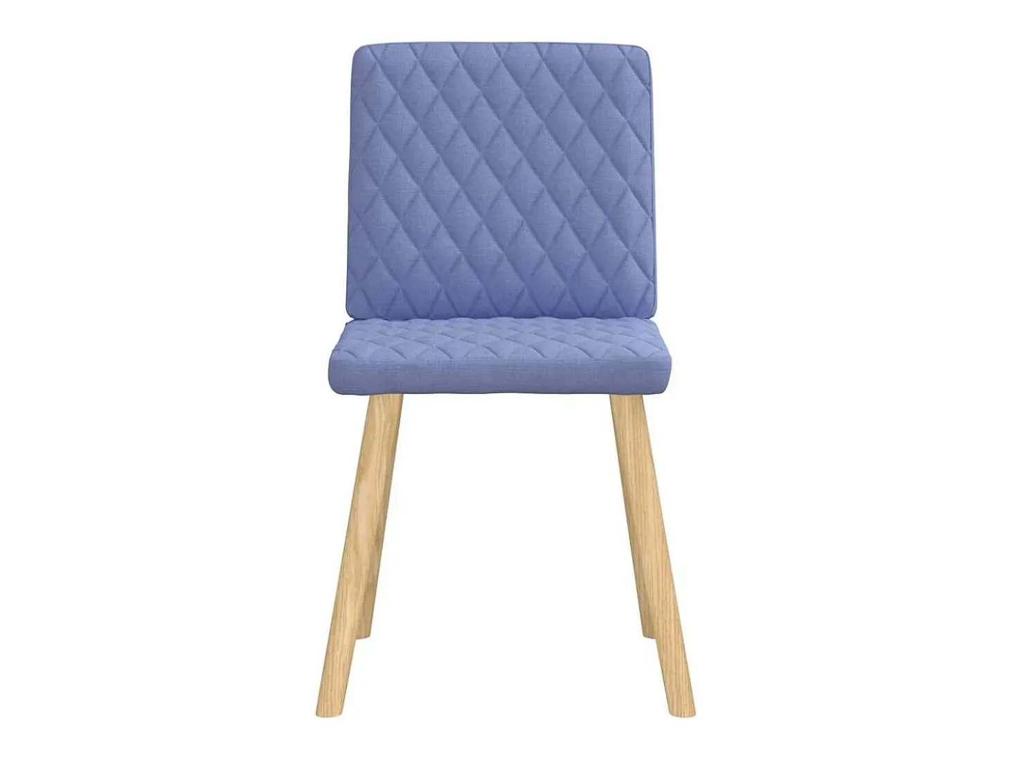 Sillas de comedor 4 unidades tela azul jeans